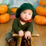 ハロウィンは赤ちゃんと楽しい寝相アート写真を撮ろう!